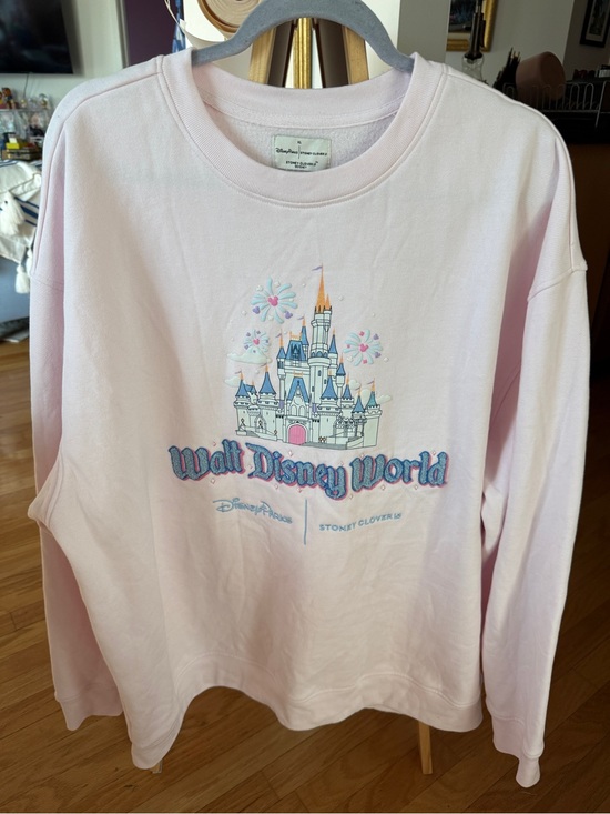Stoney Clover Lane Tops - Disney Parks Stoney Clover Lane WDW Cinderella Castle Sweatshirt Pink XL